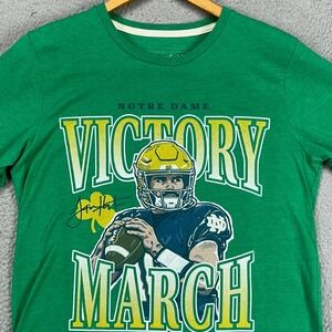 Notre Dame Fighting Irish‎ Sam Hartman T-Shirt Mens Medium Green Tee Homefield